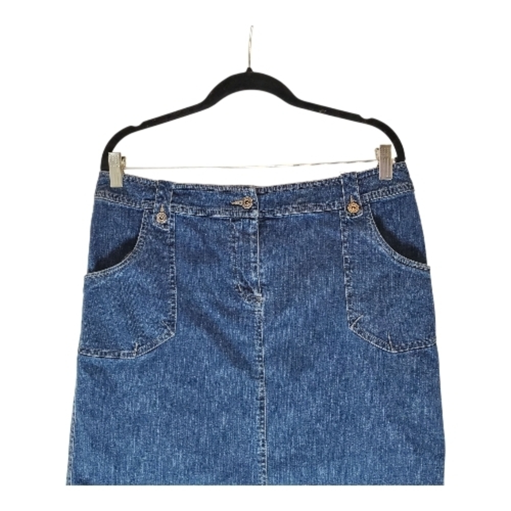 🇺🇸Christopher & Banks Jean Skirt Size 12 - Picture 2 of 3